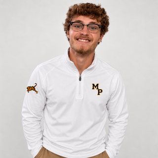 MP White Dry Fit Quarter Zip Pullover