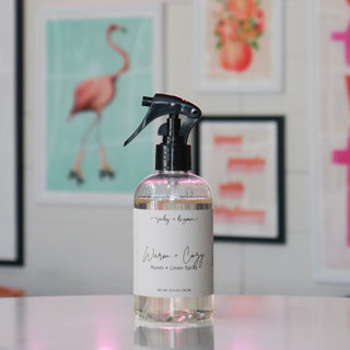 Warm + Cozy Room + Linen Spray