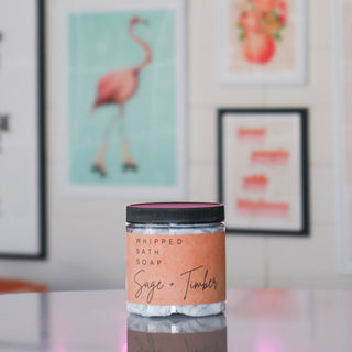 Sage + Timber Whipped Bath Soap