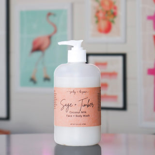 Sage + Timber Coconut Milk Body Wash