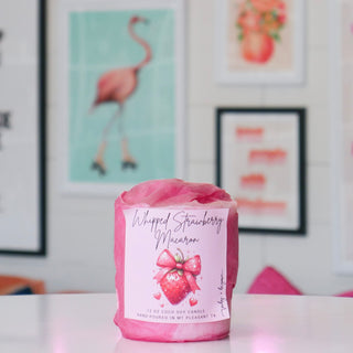 Whipped Strawberry Macaron Candle Refill