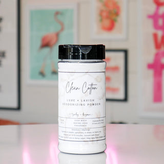 Clean Cotton Luxe + Lavish Deodorizing Powder