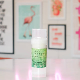 Body Butter Bar with green label, titled Vivienne Jade. 