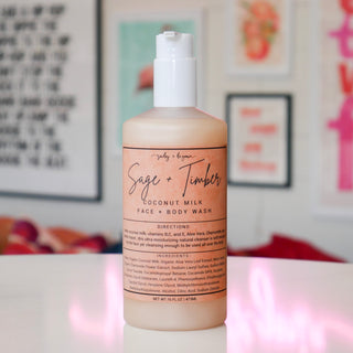 Sage + Timber Coconut Milk Body Wash