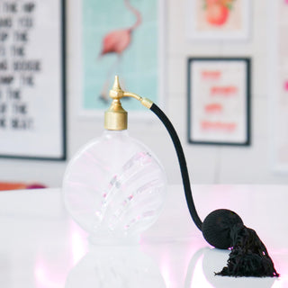 Black Atomizer Vintage Perfume Bottle - 3.6oz