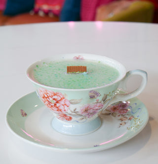 Mint + Peony Teacup - Girls Just Wanna Have Sun
