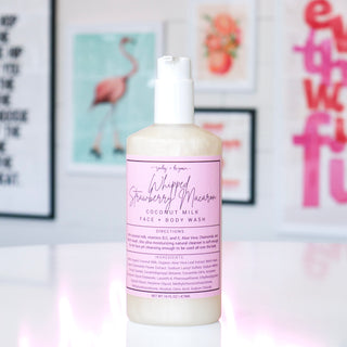 Whipped Strawberry Macaron Coconut Milk Body Wash