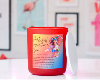 Girls Just Wanna Have Sun Soy Candle