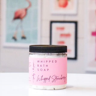 Whipped Strawberry Macaron Whipped Bath Soap