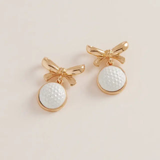Golf Ball Earring