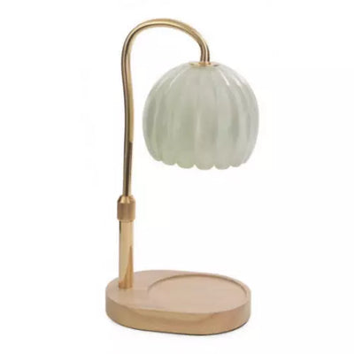 Milk Glass Candle Warmer Lamp