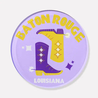 Baton Rouge, Louisiana Acrylic Drink Coaster: Individual Coaster