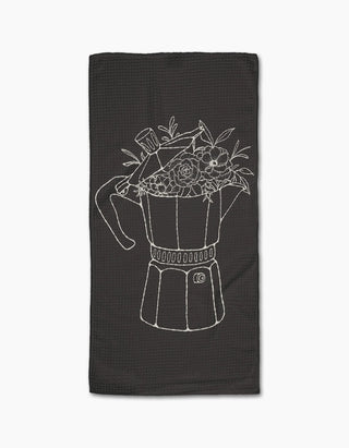 Fresh Brewed Geometry Bar Towel