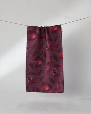 Rich Garnet Geometry Bar Towel
