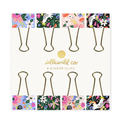Floral Binder Clips