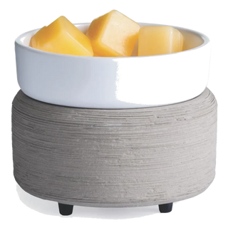 Gray texture 2-in-1 candle warmer