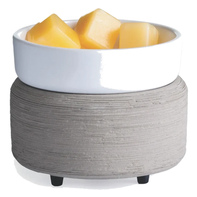 Gray texture 2-in-1 candle warmer