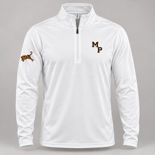 MP White Dry Fit Quarter Zip Pullover