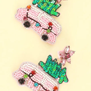 Christmas Tree Truck Earring