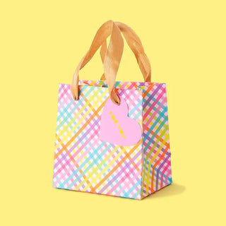 Colorful Gingham Small Gift Bags