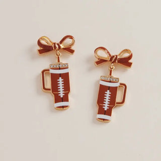 Football Tumbler Earrings