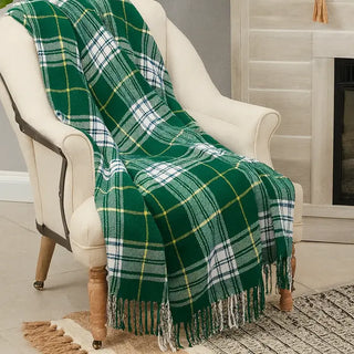 Green Plaid Blanket