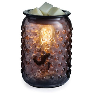 Smokey Hobnail Glass Wax Warmer