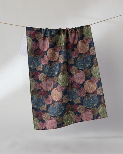 Harvest Moon Geometry Tea Towel