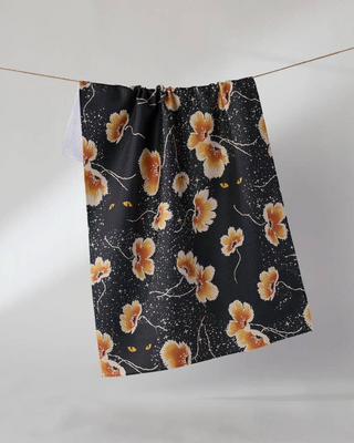 Cats Eye Geometry Tea Towel