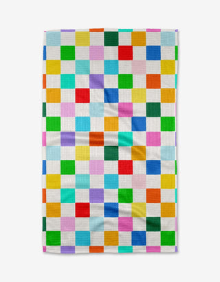 Dance Floor Geometry Tea Towel