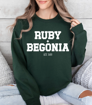 Ruby + Begonia Sweatshirt