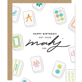 Mahjong Birthday Card