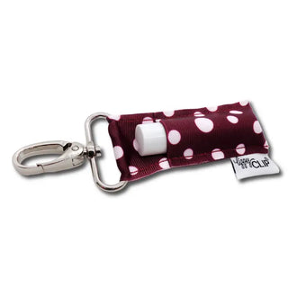 Maroon Dots LippyClip®