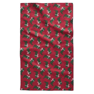 Merry Boots Geometry Tea Towel