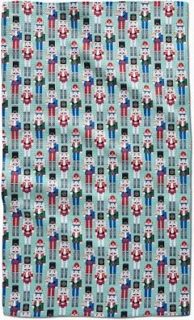 Nuts Cracking Geometry Tea Towel