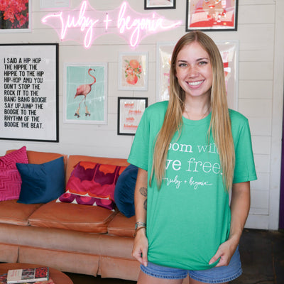 Green Bloom Wild Live Free T-Shirt