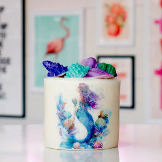 Mermaid Pillar Candle X Large- Italian Ice