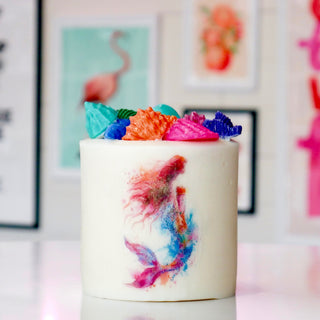 Mermaid Pillar Candle X Large- Sunset Citrus
