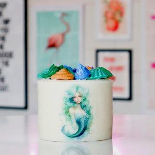 Mermaid Pillar Candle Large- Sunset Citrus