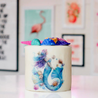 Mermaid Pillar Candle X Large- Italian Ice