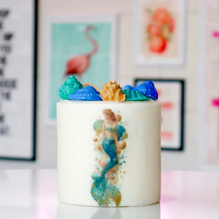 Mermaid Pillar Candle X Large- Lime Colada