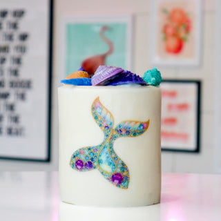 Mermaid Pillar Candle XX Large- Sunset Citrus