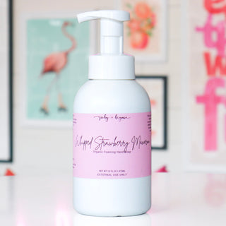 Whipped Strawberry Macaron Organic Foaming Hand Soap
