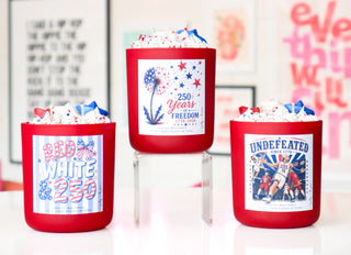 I'd Rather Be a Mermaid Independence Day Soy Candle