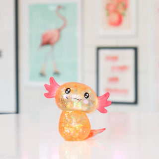 Glitter Axolotl Squishy