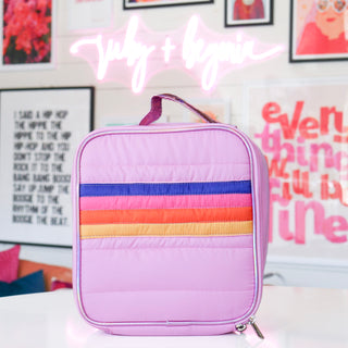 Retro Stripe Puffer Lunch Box