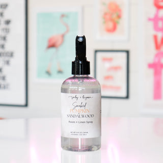 Smoked Pumpkin + Sandalwood Room + Linen Spray