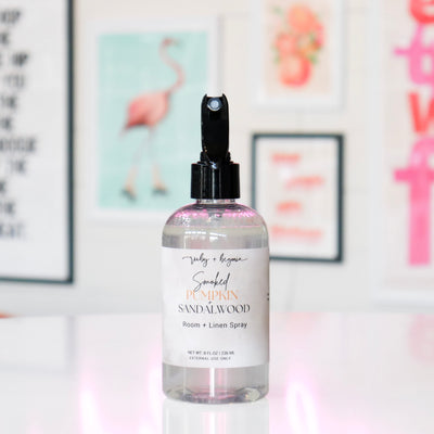 Smoked Pumpkin + Sandalwood Room + Linen Spray