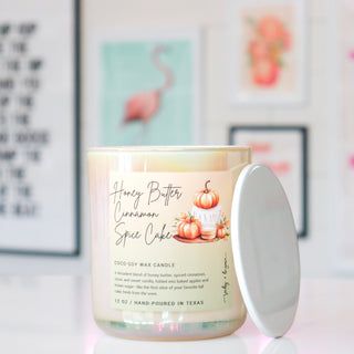 Honey Butter Cinnamon Spice Cake Soy Candle