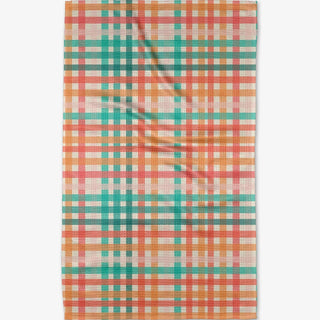Pick Me Gingham Geometry Tea Towel